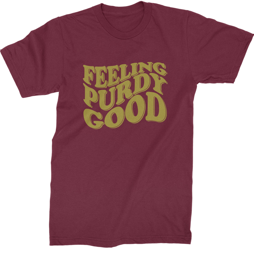 Feeling Purdy Good San Francisco Mens T-shirt Maroon