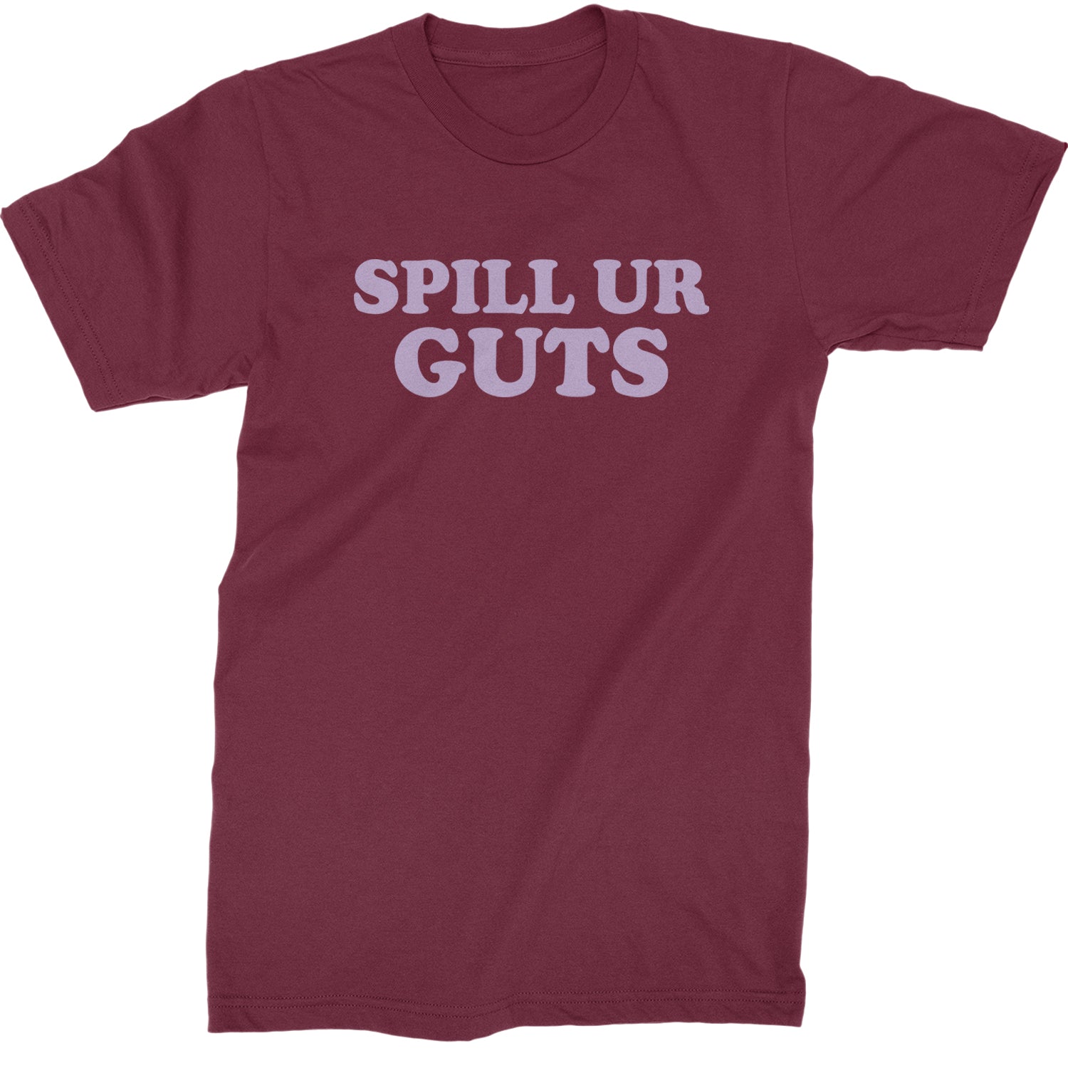 Spill Ur Guts Music Mens T-shirt Maroon