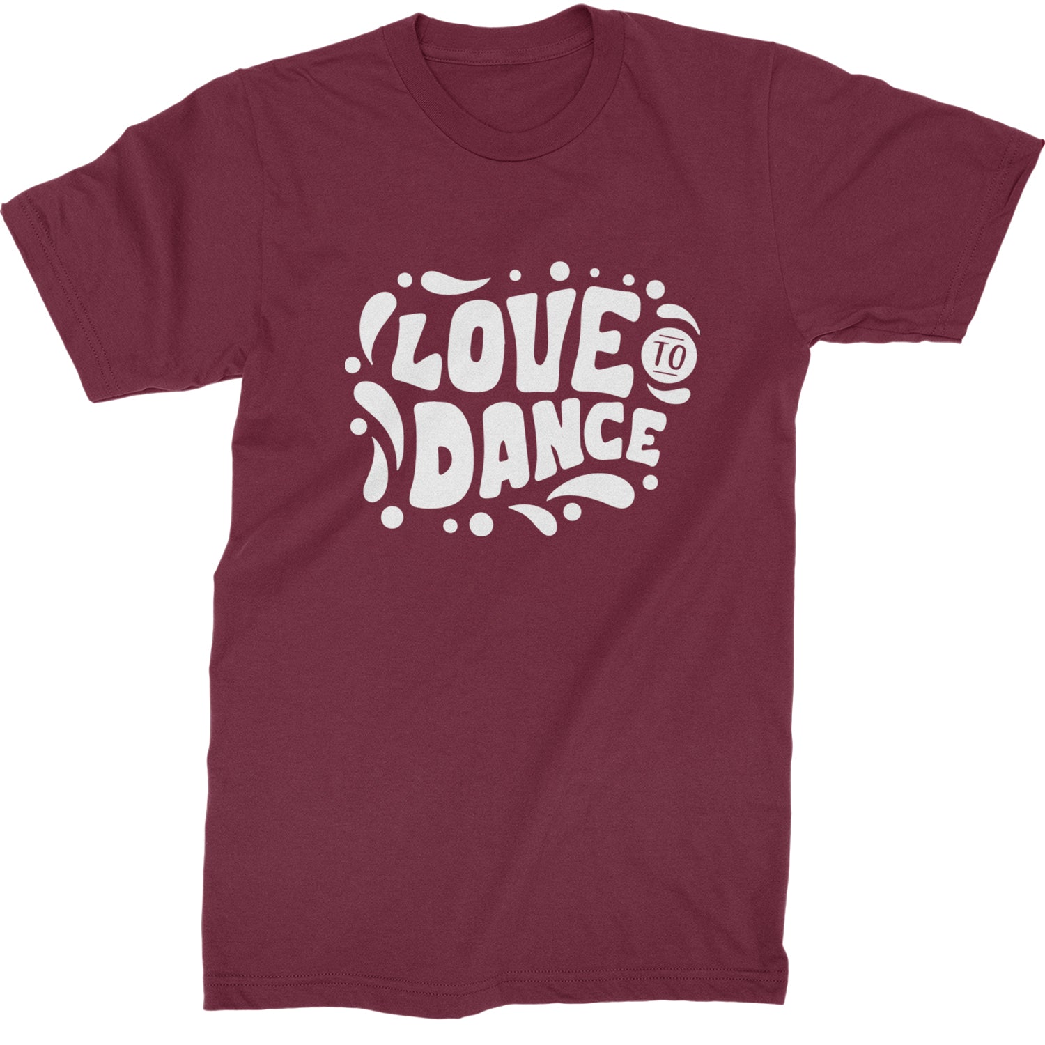 Love To Dance Mens T-shirt Maroon