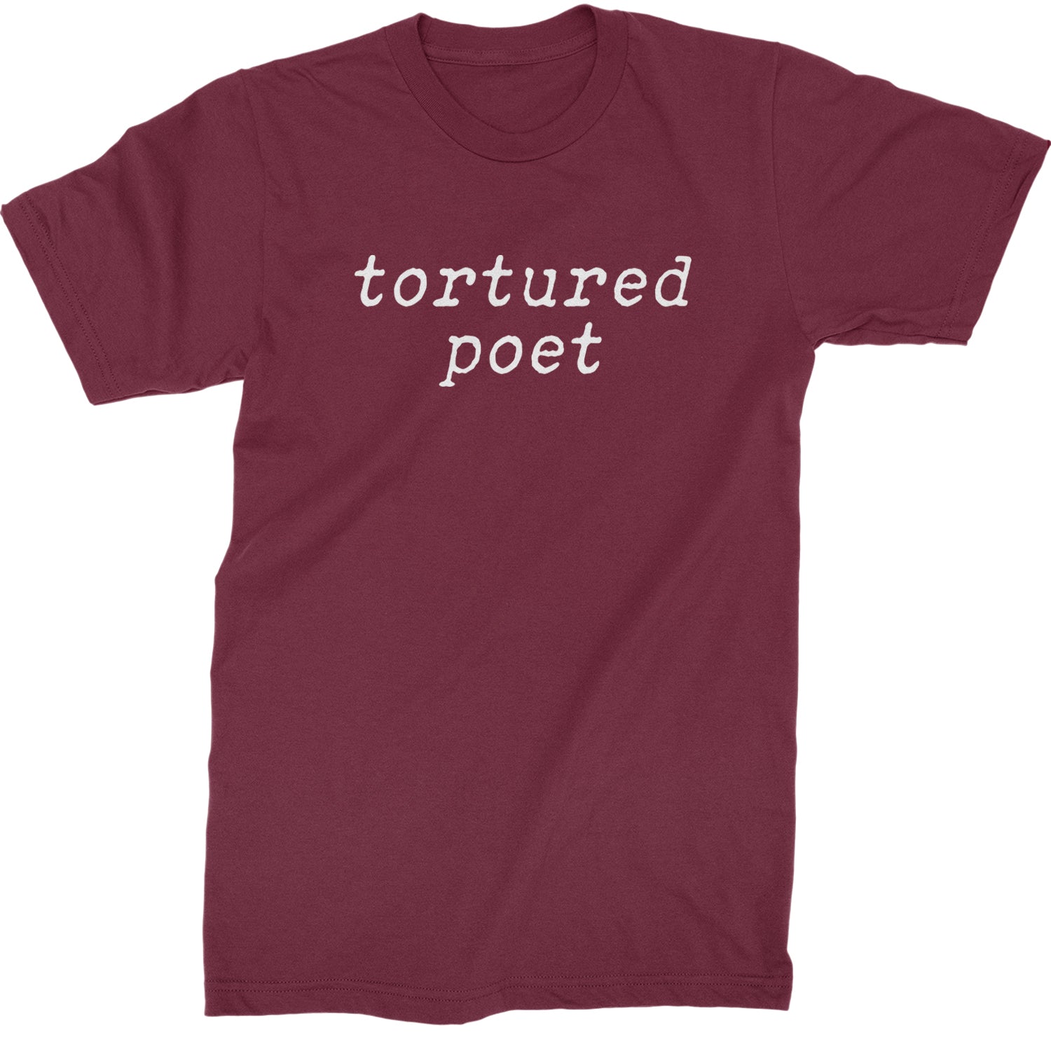 Tortured Poet Chairman Mens T-shirt Maroon