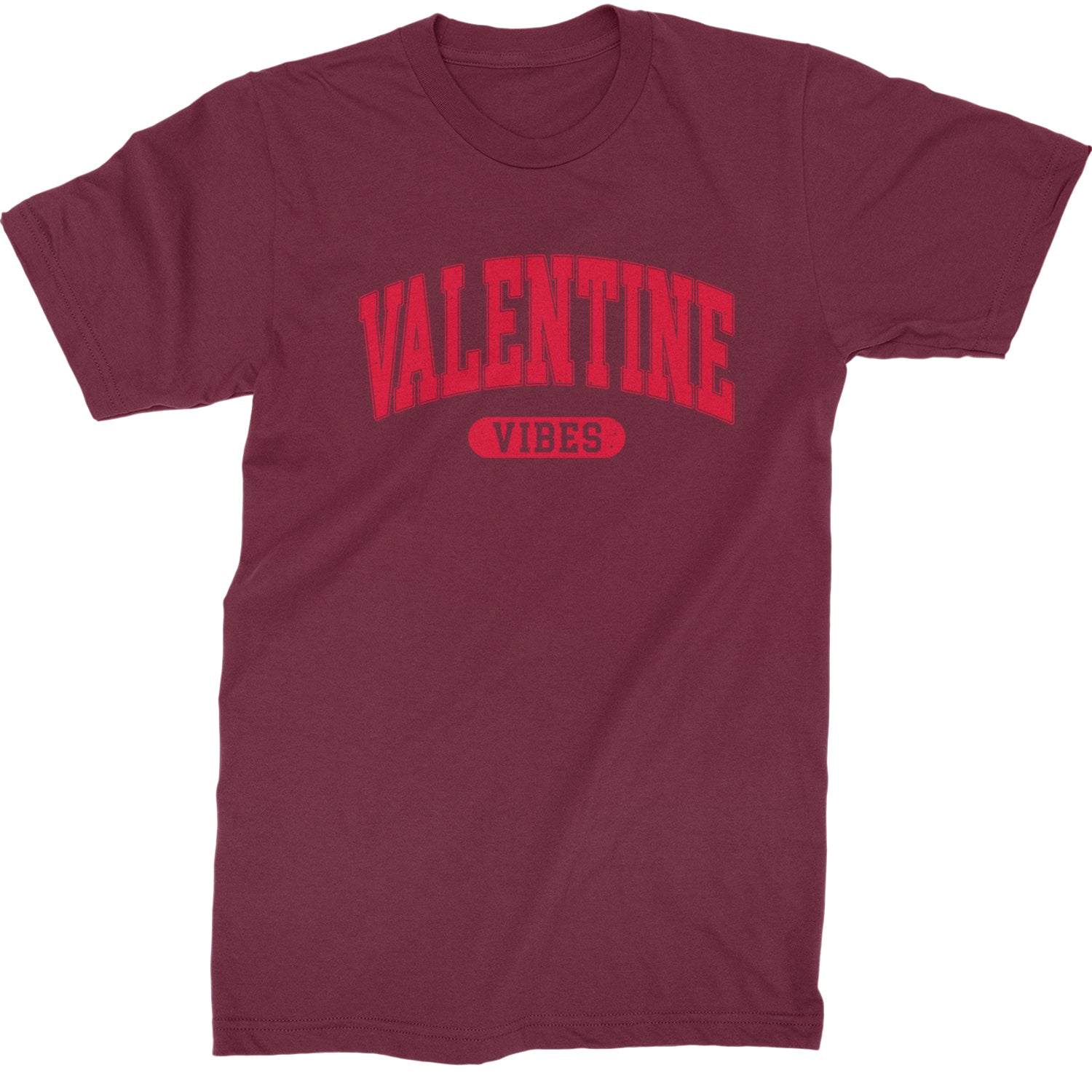 Valentines Vibes  Mens T-shirt Maroon