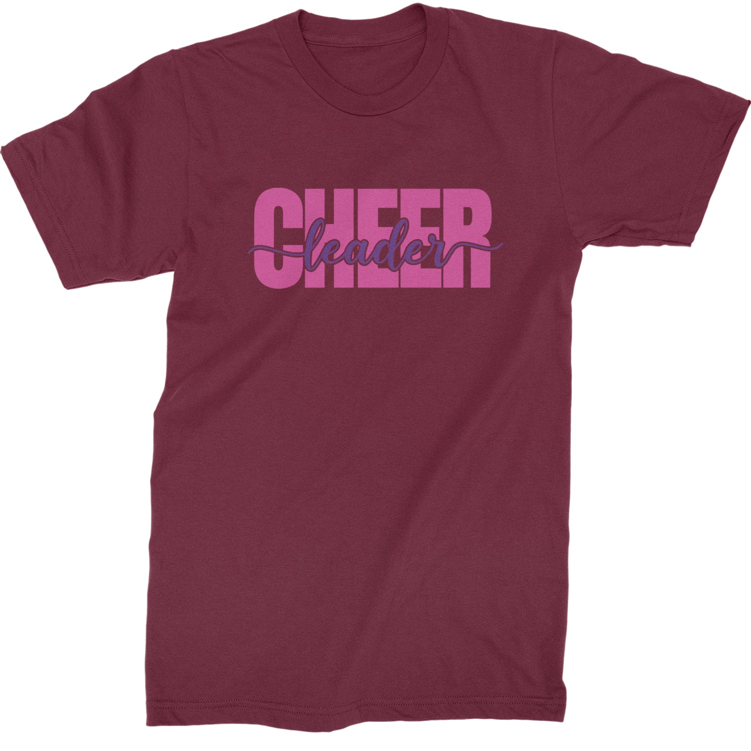 Cheerleader with Scripted Flair Mens T-shirt Maroon