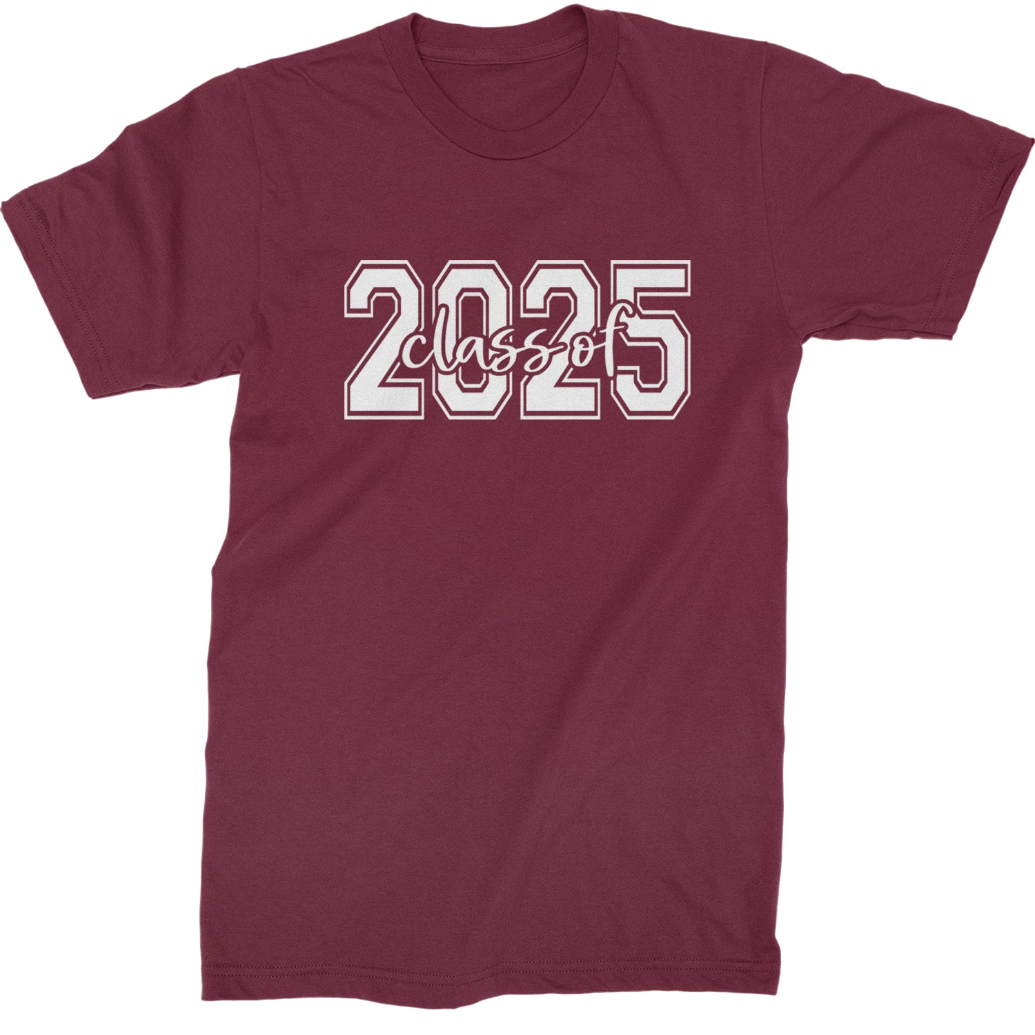 Class Of 2025 Graduation Mens T-shirt Maroon