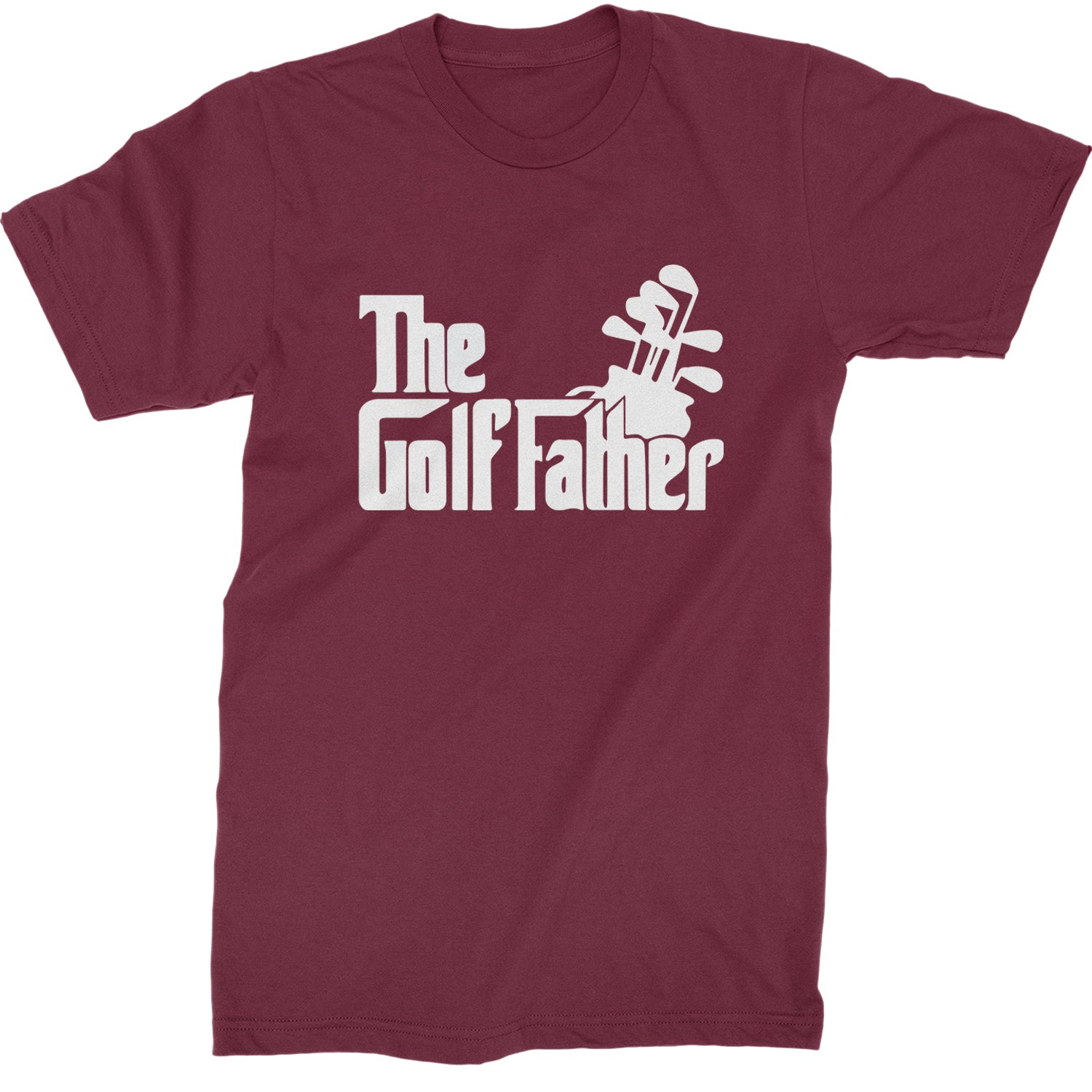 The Golf Father Golfing Dad  Mens T-shirt Maroon