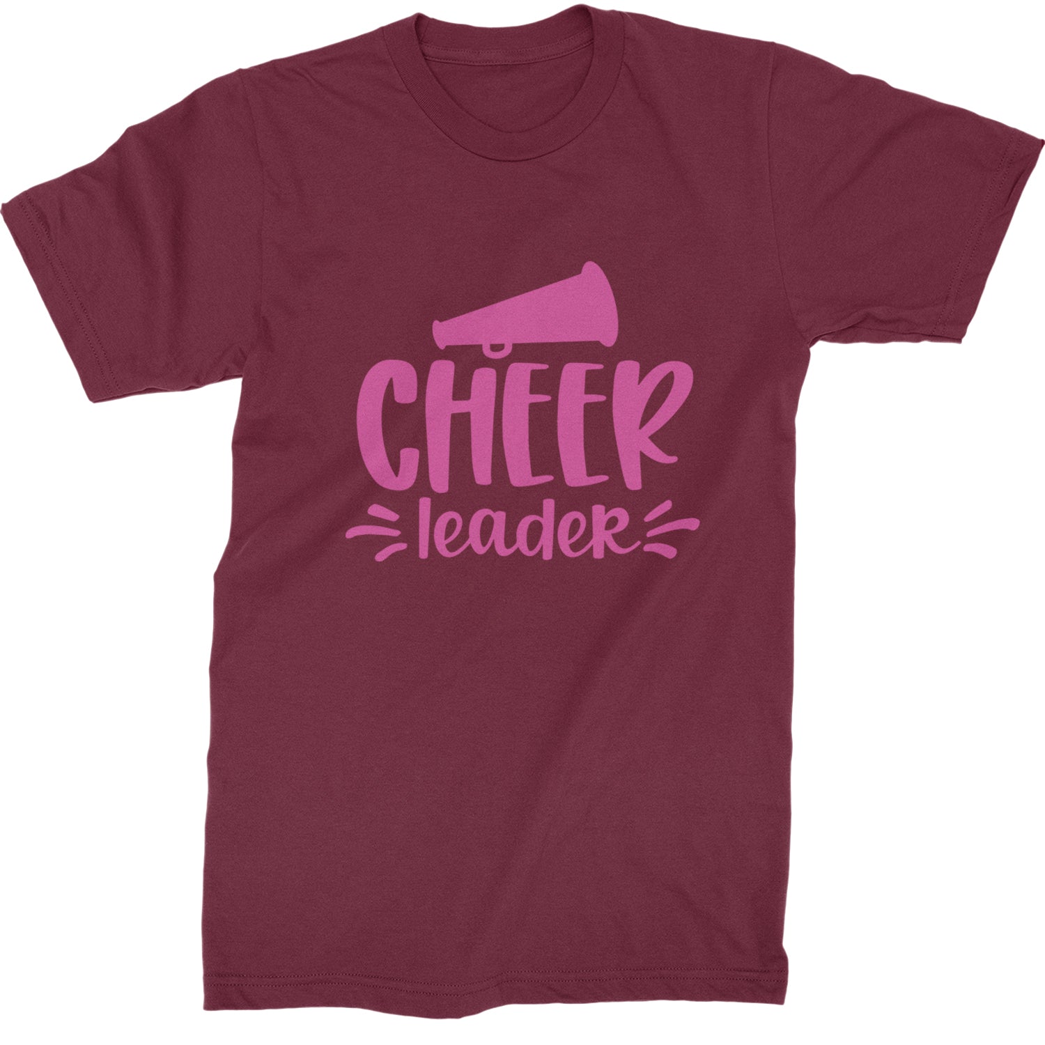 Cheerleader Bullhorn Mens T-shirt Maroon