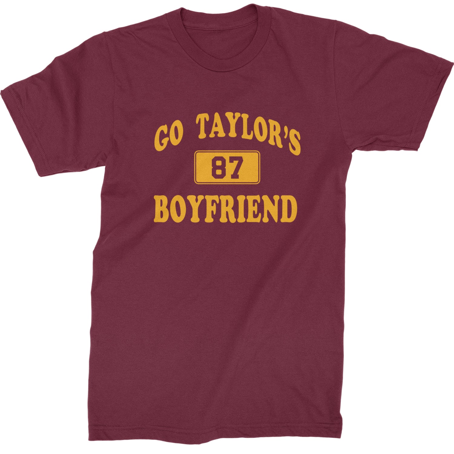 Go Taylor's Boyfriend Kansas City Mens T-shirt Maroon