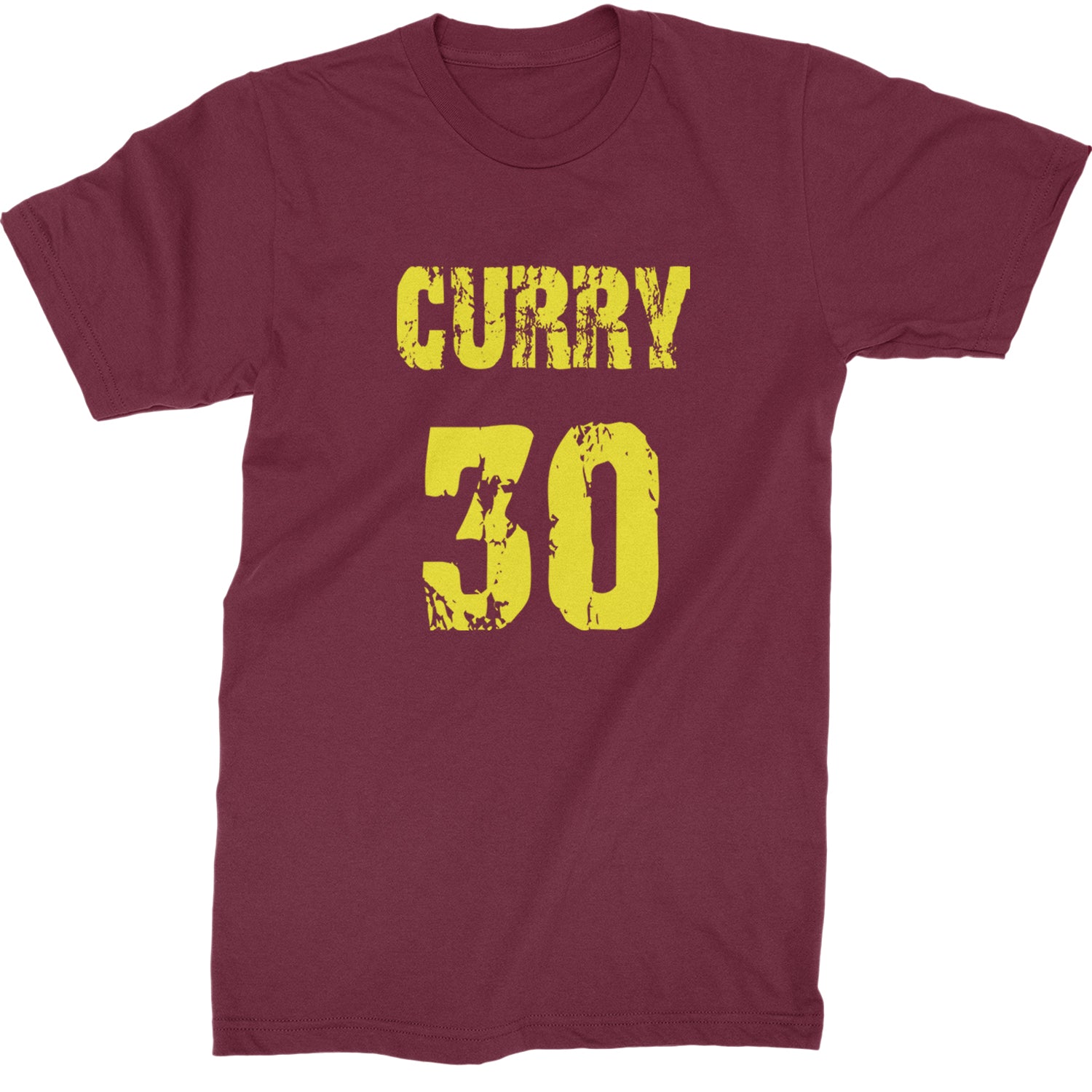 Curry #30 Mens T-shirt Maroon