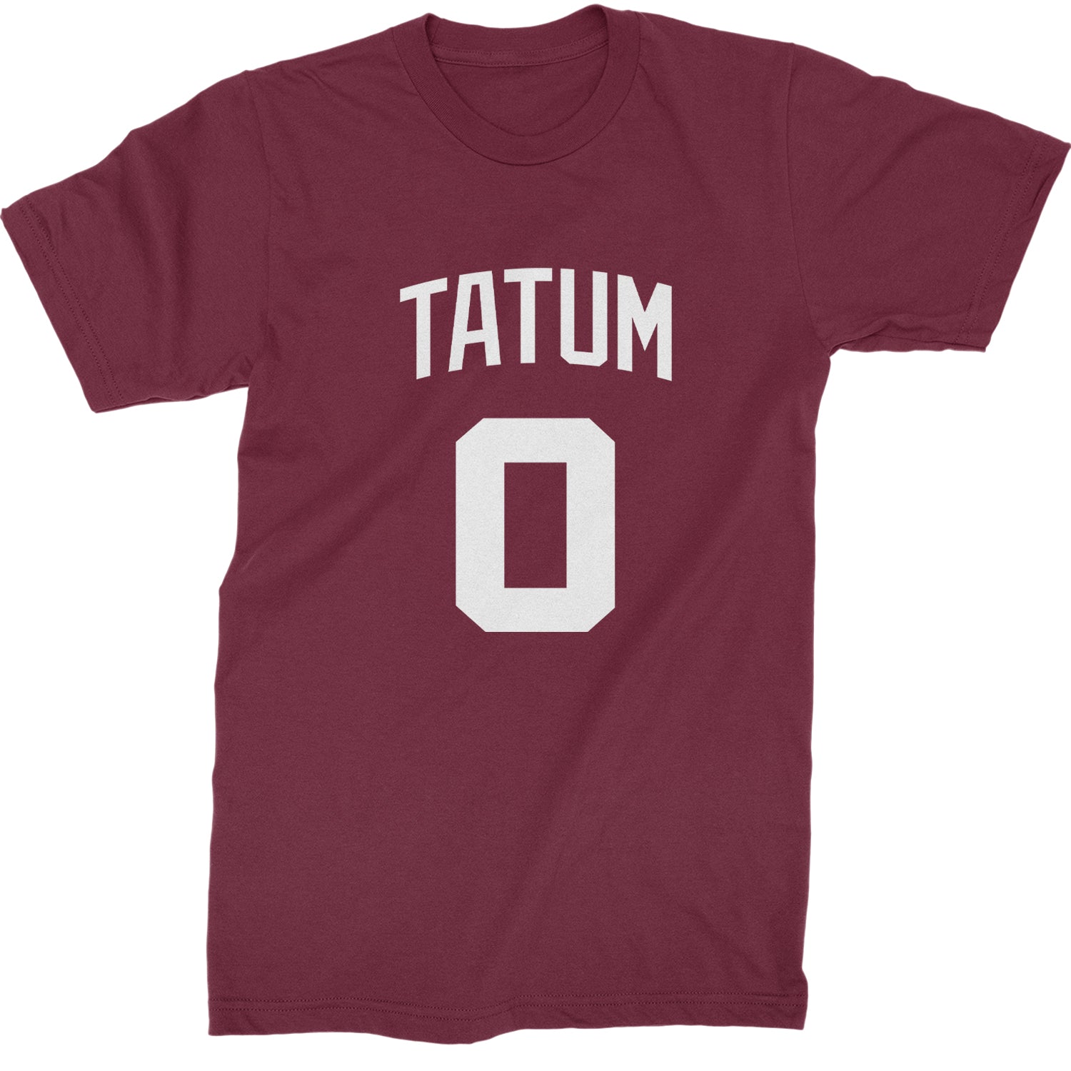 Tatum #0 Boston Basketball Mens T-shirt Maroon