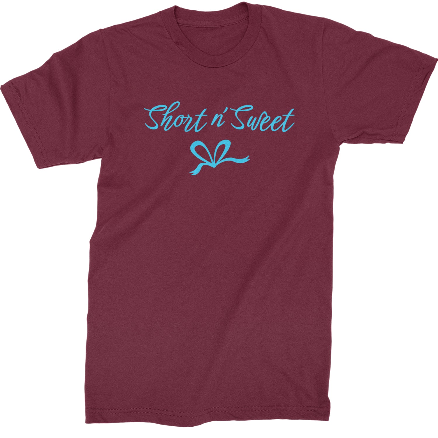 Bow Short N' Sweet Music  Mens T-shirt Maroon