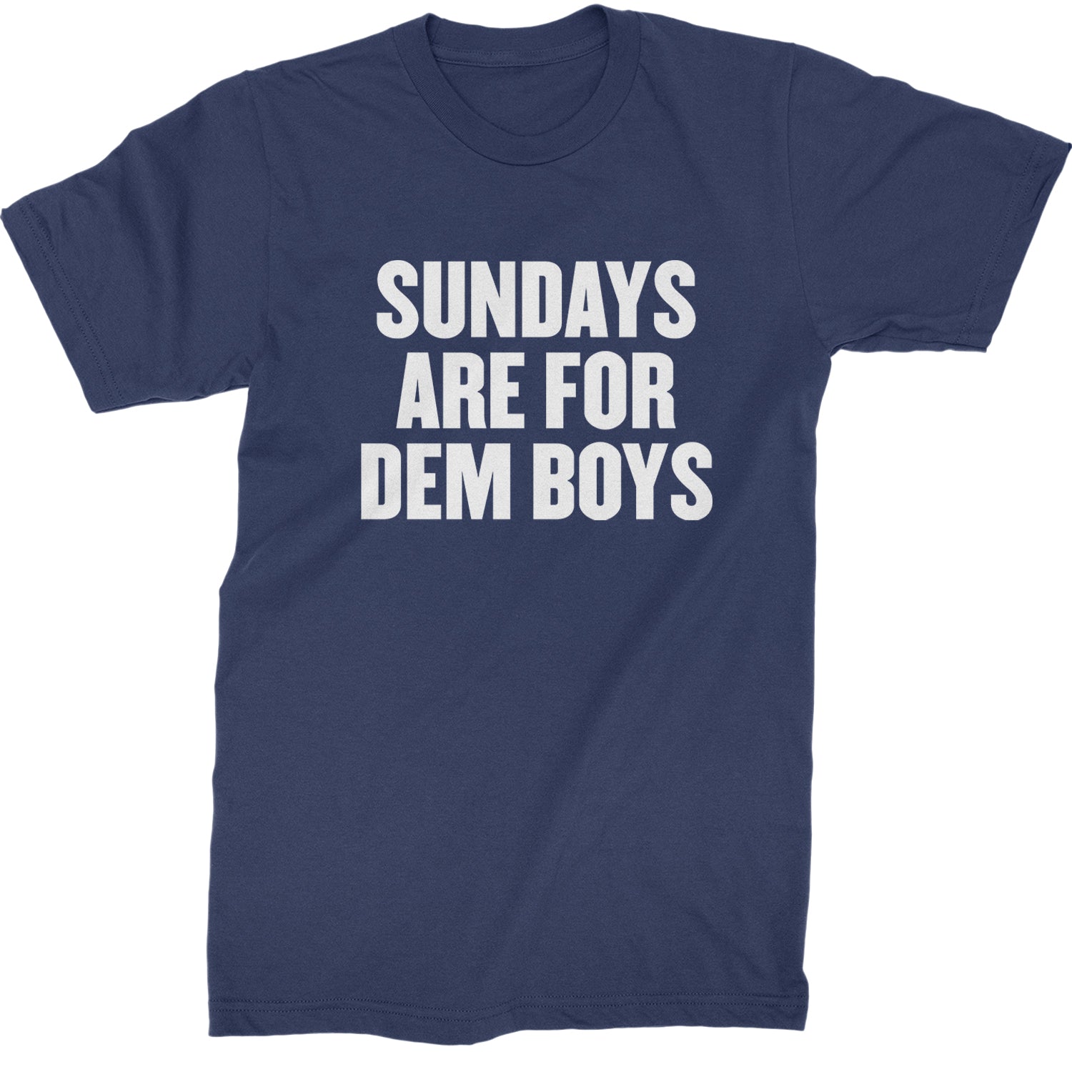 Sundays Are For Dem Boys Mens T-shirt Navy Blue