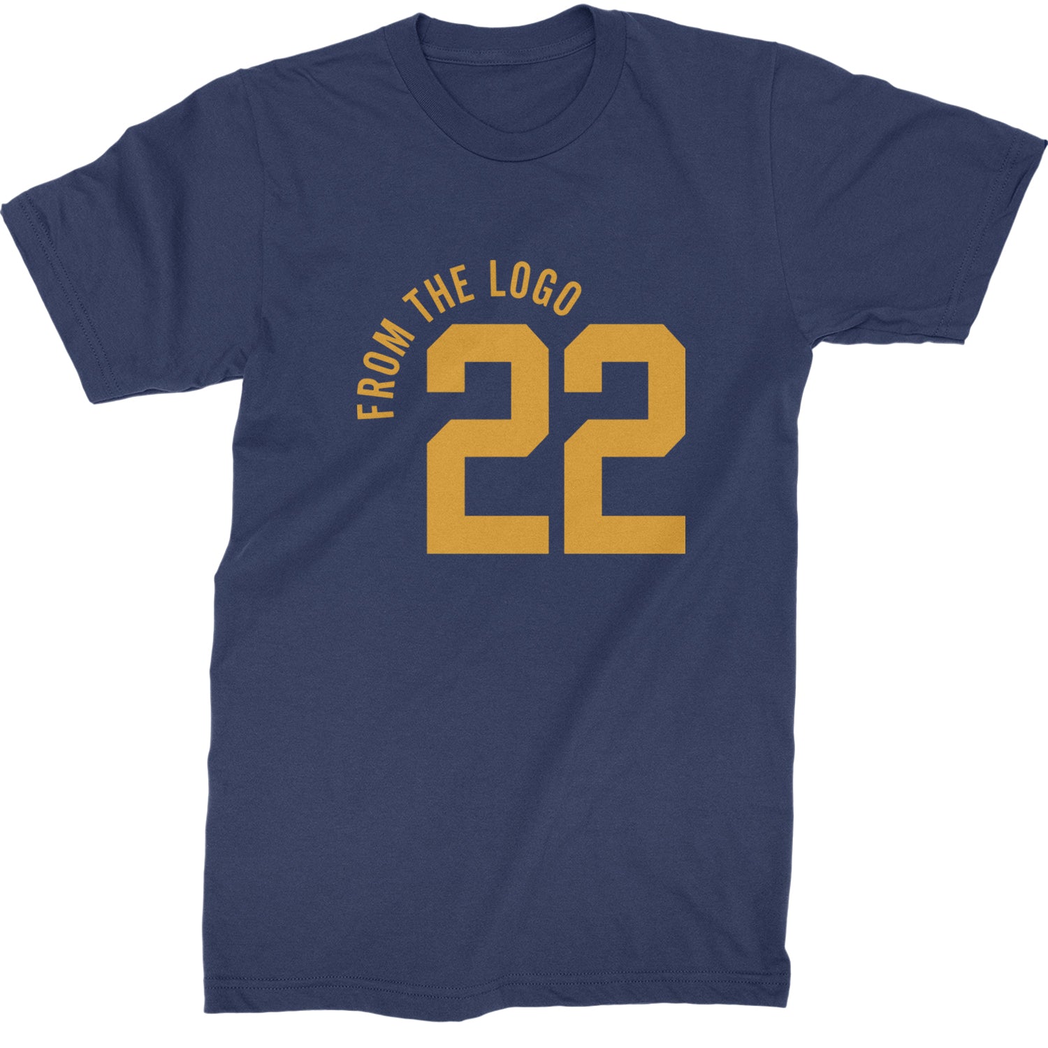 From The Logo #22 Basketball Mens T-shirt Navy Blue