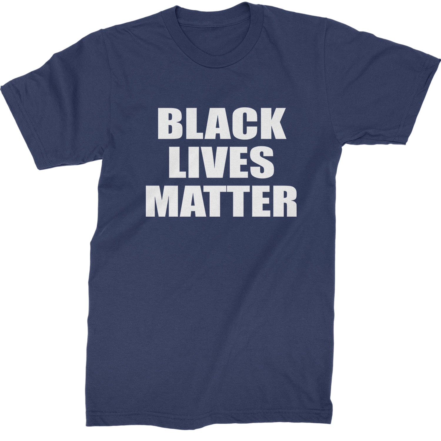 Black Lives Matter BLM Mens T-shirt Navy Blue