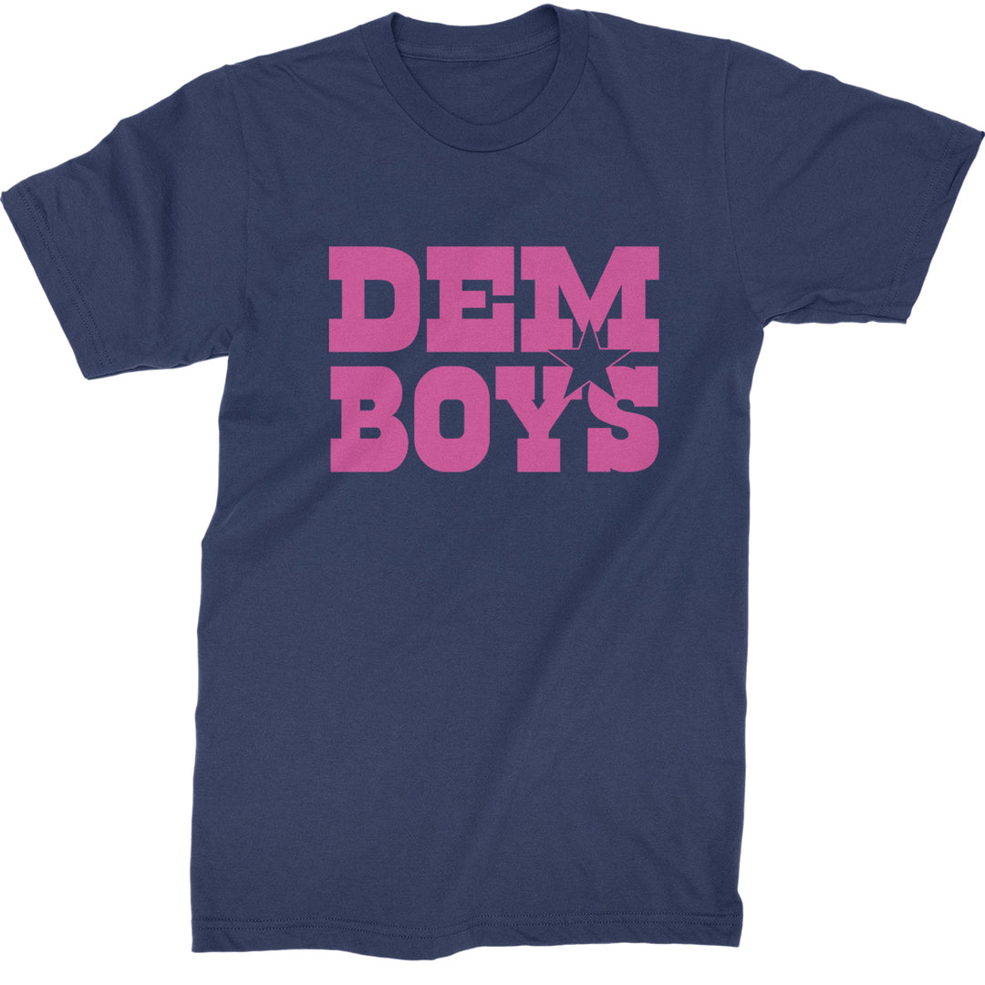 Dem Boys Hot Pink Dallas  Mens T-shirt Navy Blue