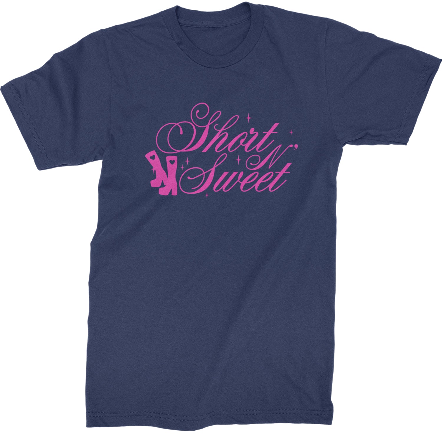 Boots Short N' Sweet  Mens T-shirt Navy Blue