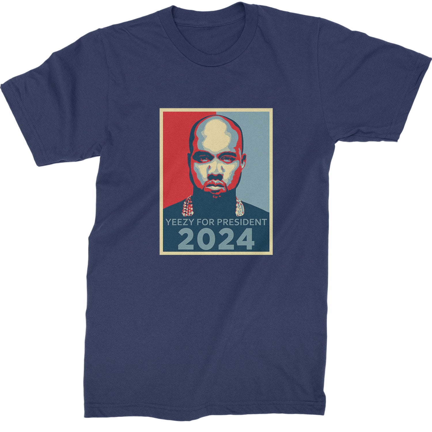 Yeezus For President Vote for Ye Mens T-shirt Navy Blue