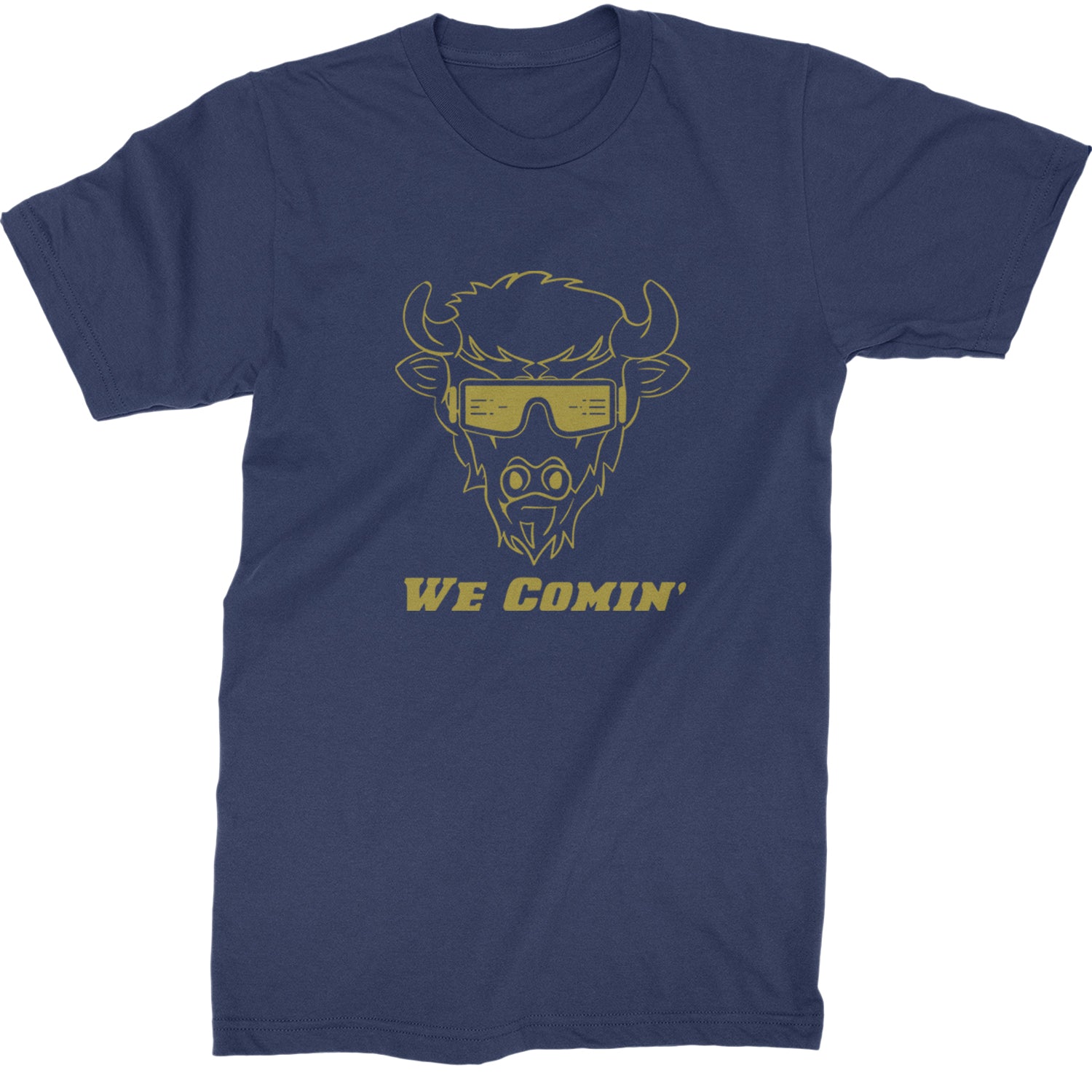 We Coming Coach Prime Colorado Mens T-shirt Navy Blue