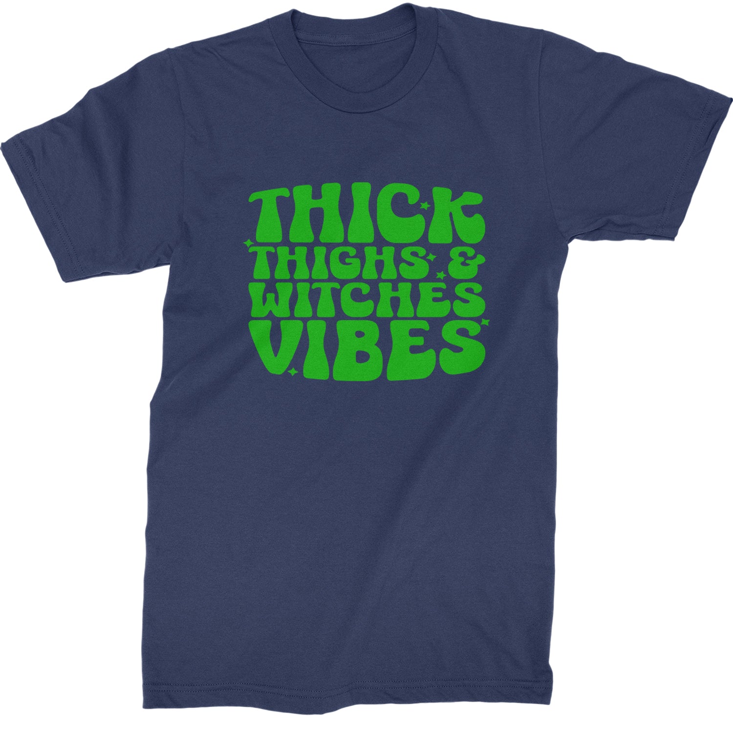 Thick Thighs And Witches Vibes Mens T-shirt Navy Blue