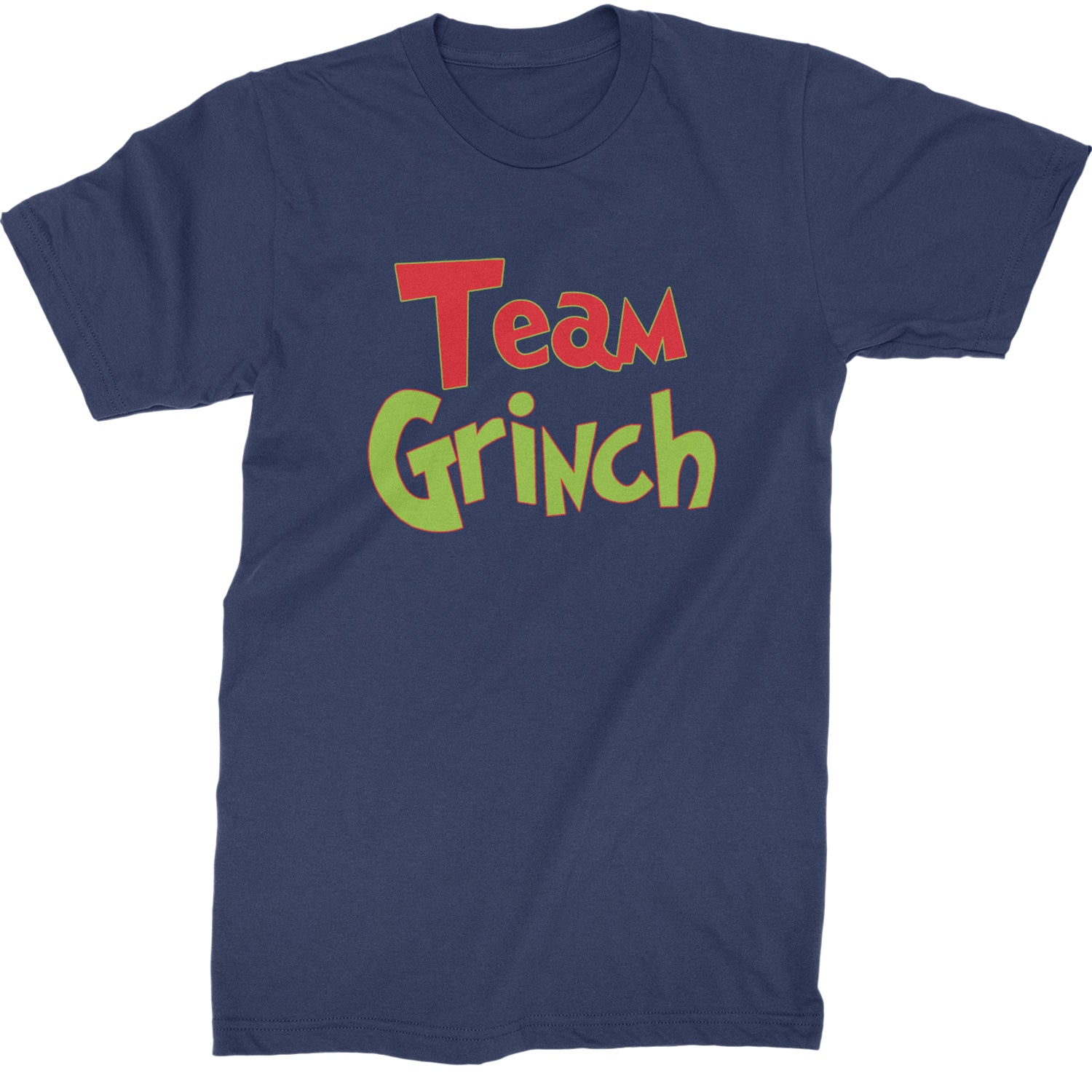 Team Gr-nch Jolly Grinchmas Merry Christmas  Mens T-shirt Navy Blue