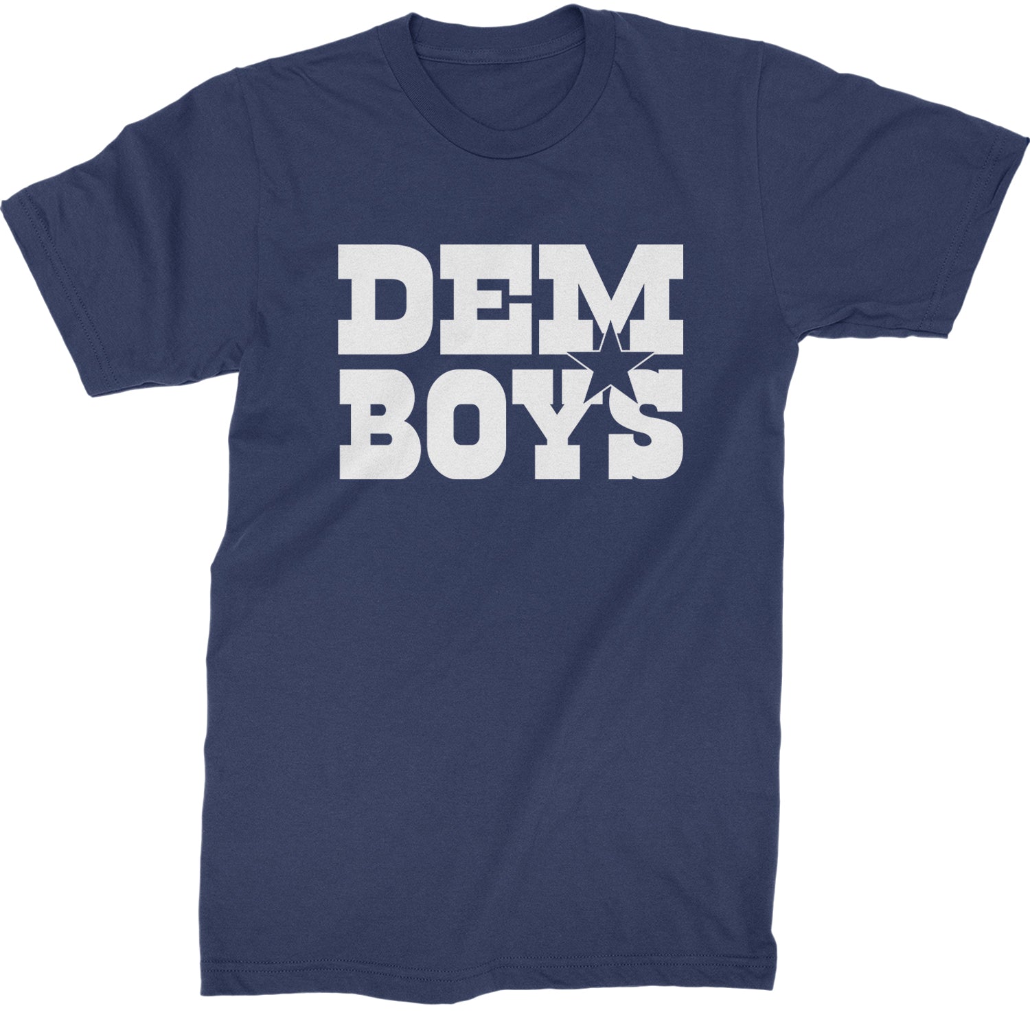 Dem Boys Dallas Football Mens T-shirt Navy Blue