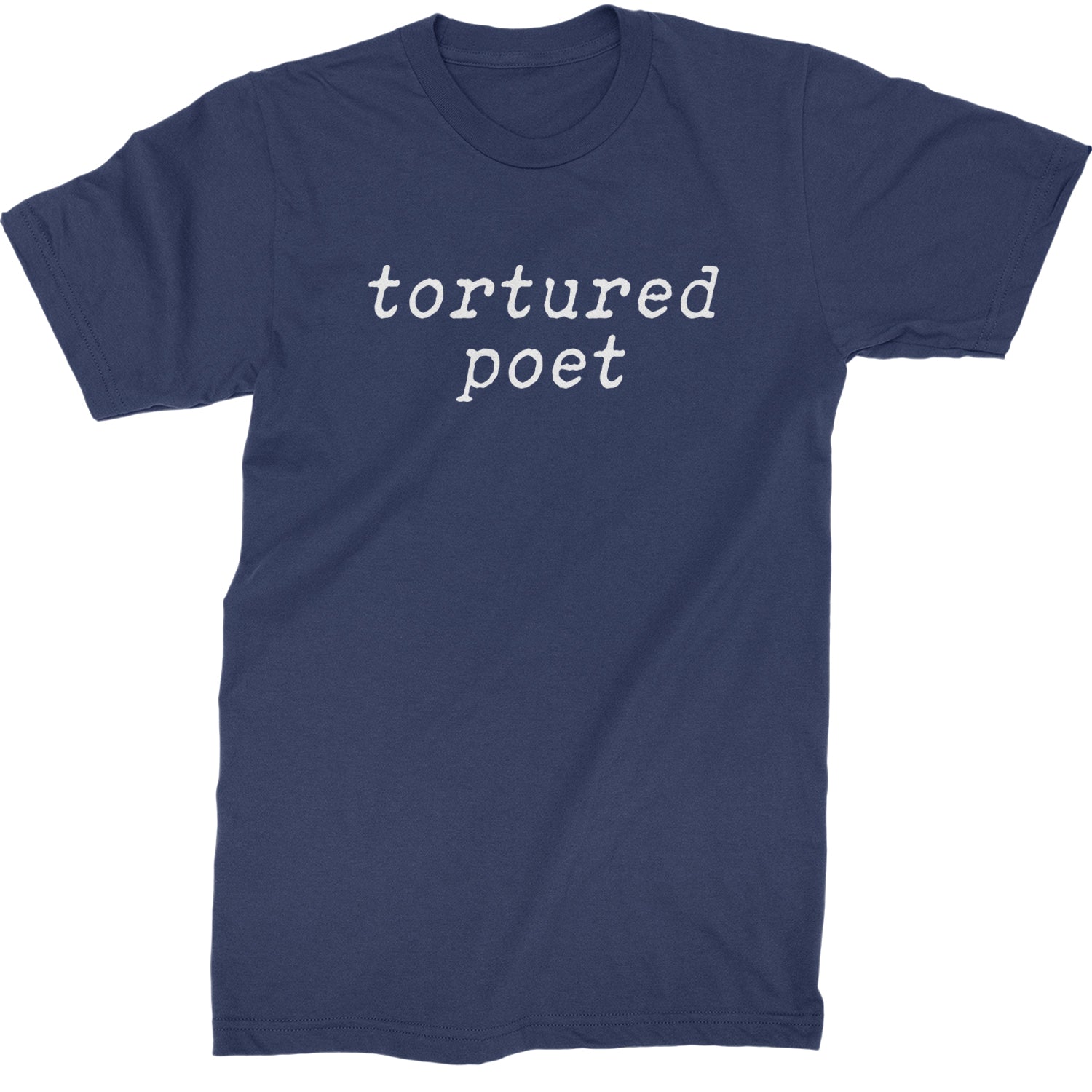 Tortured Poet Chairman Mens T-shirt Navy Blue