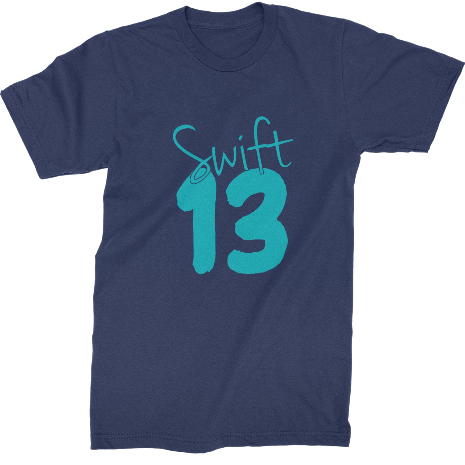 13 Swift 13 Lucky Number Era TTPD Mens T-shirt Navy Blue