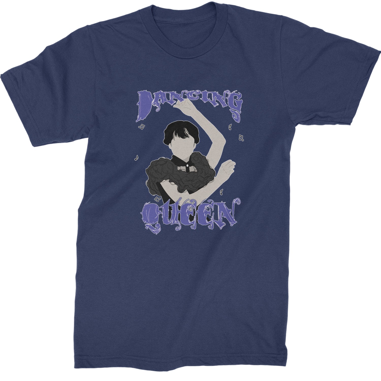 Wednesday Dancing Queen Mens T-shirt Navy Blue