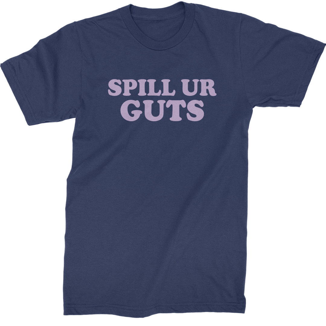 Spill Ur Guts Music Mens T-shirt Navy Blue