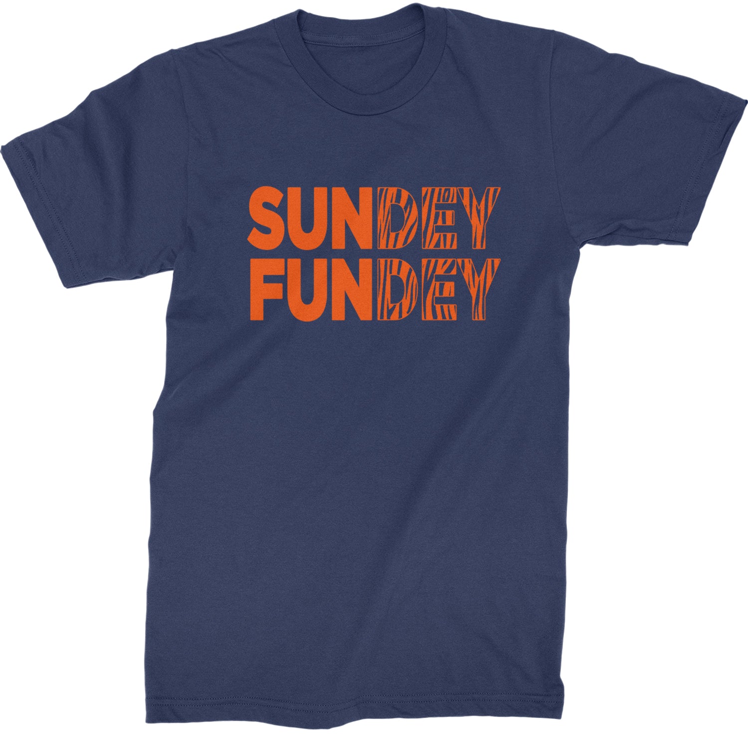 SunDEY FunDEY Sunday FundayMens T-shirt Navy Blue