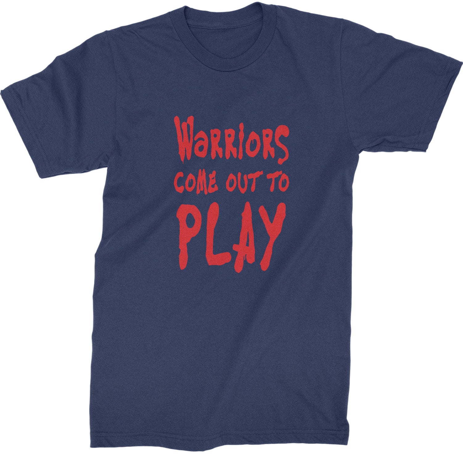 Warriors Come Out To Play  Mens T-shirt Navy Blue