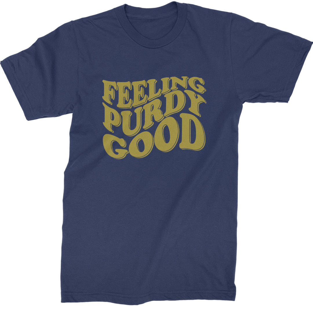 Feeling Purdy Good San Francisco Mens T-shirt Navy Blue