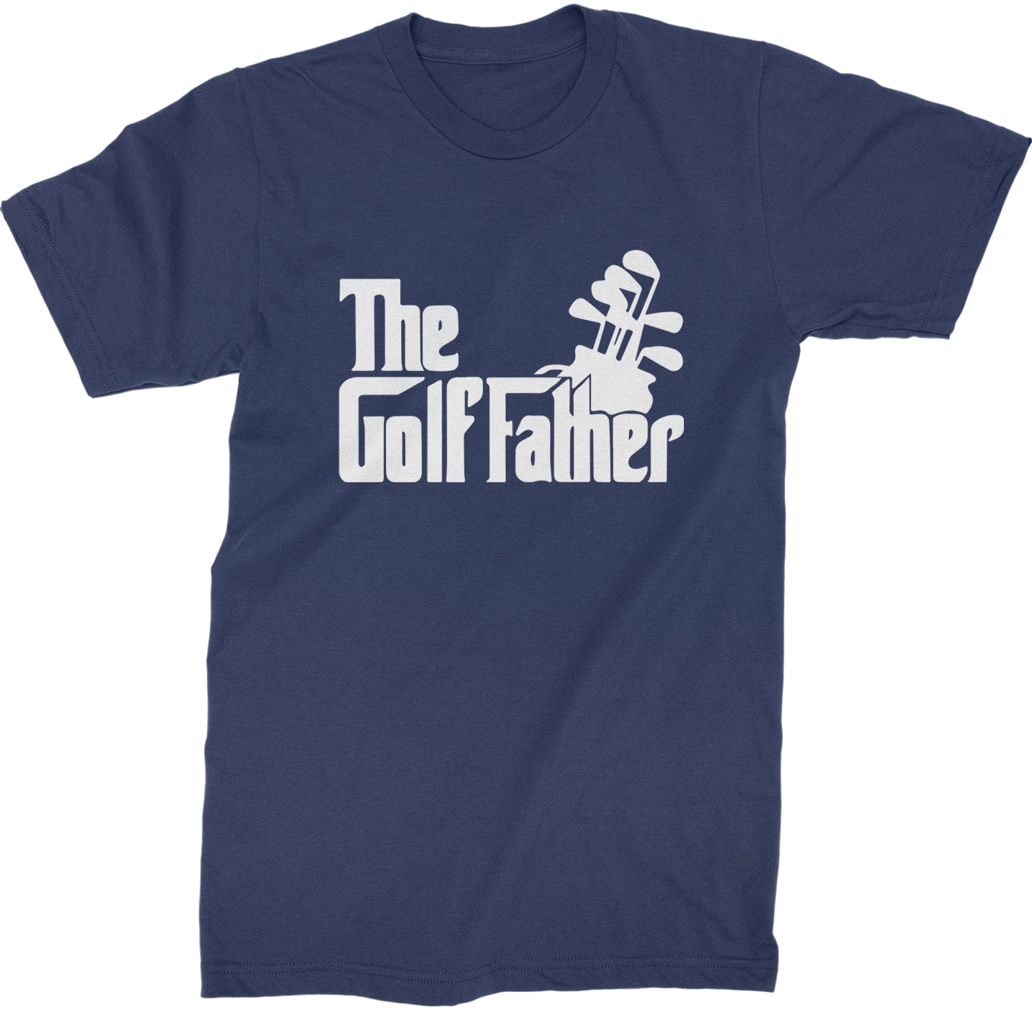 The Golf Father Golfing Dad  Mens T-shirt Navy Blue