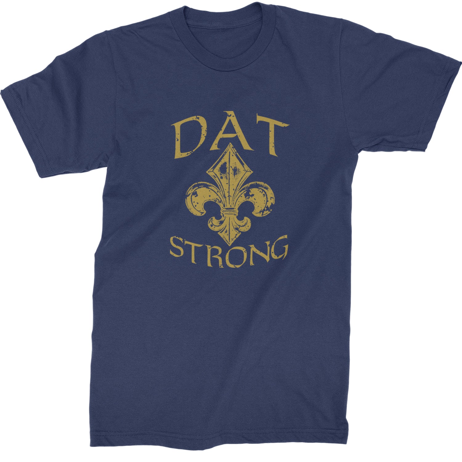 Dat Strong New Orleans   Mens T-shirt Navy Blue