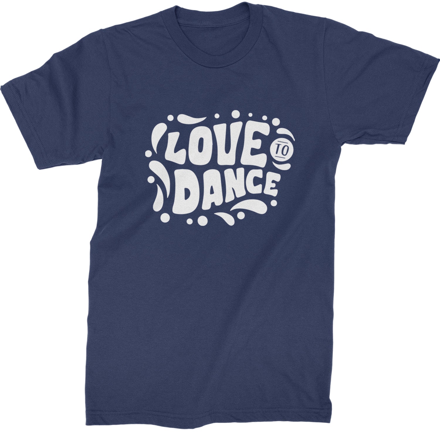 Love To Dance Mens T-shirt Navy Blue