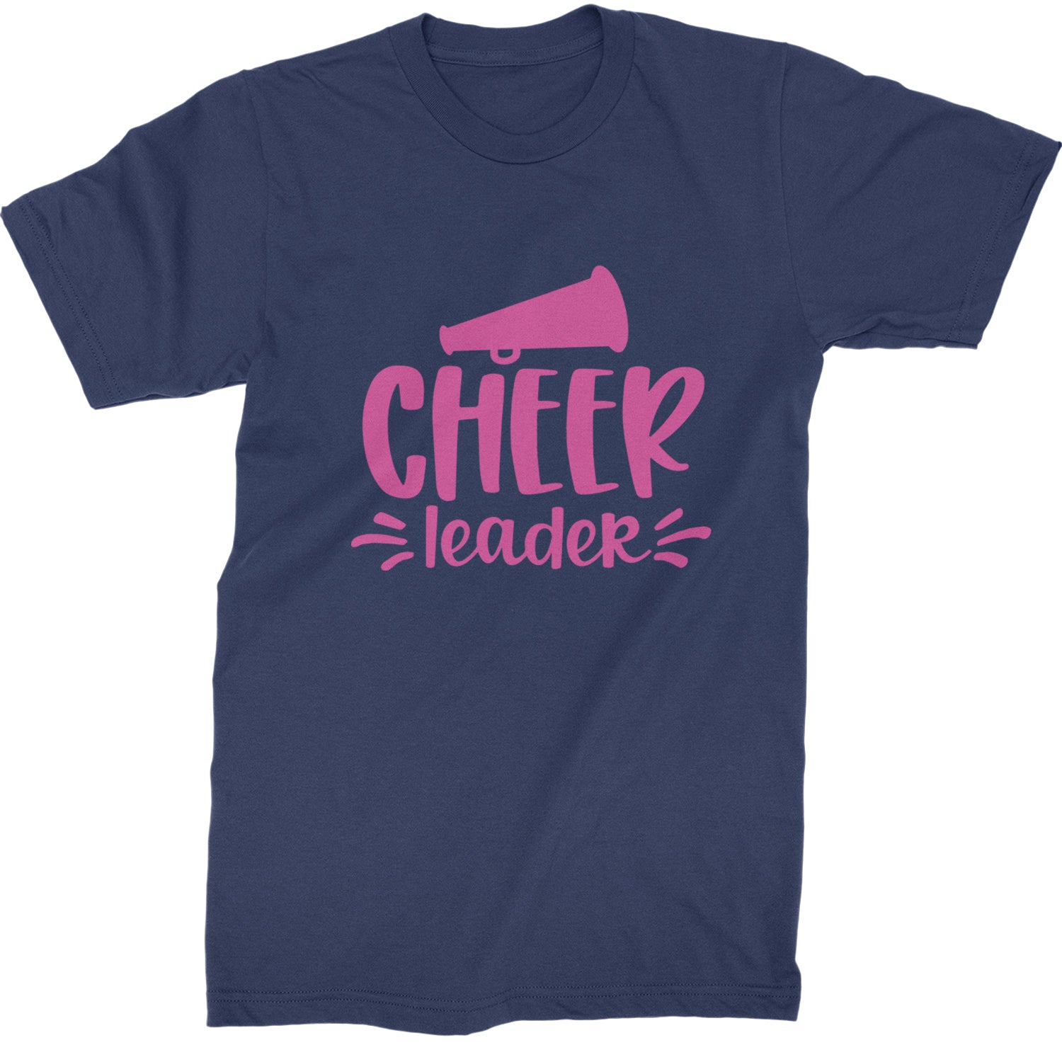 Cheerleader Bullhorn Mens T-shirt Navy Blue