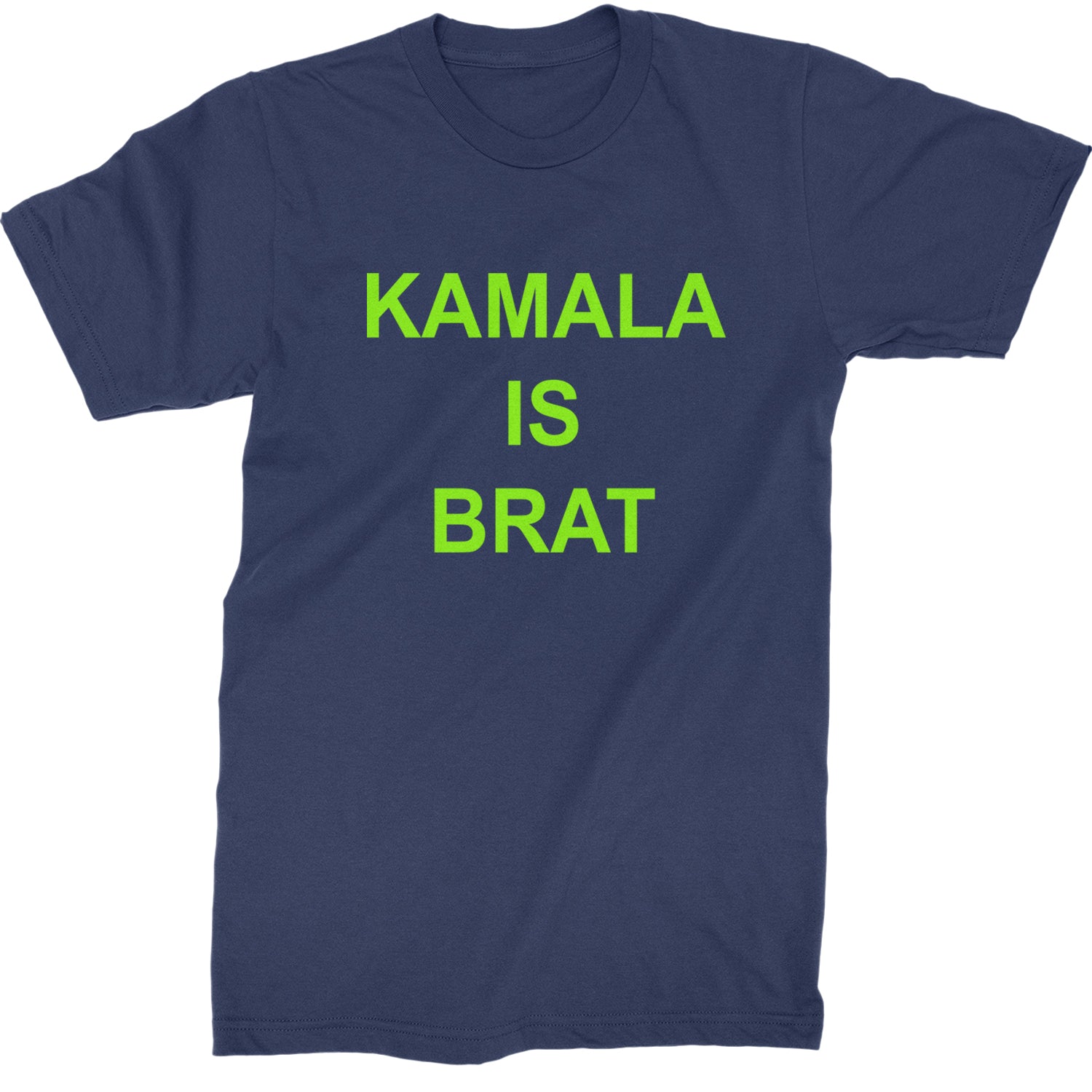 Kamala Is Brat - President Harris 2024 Mens T-shirt Navy Blue