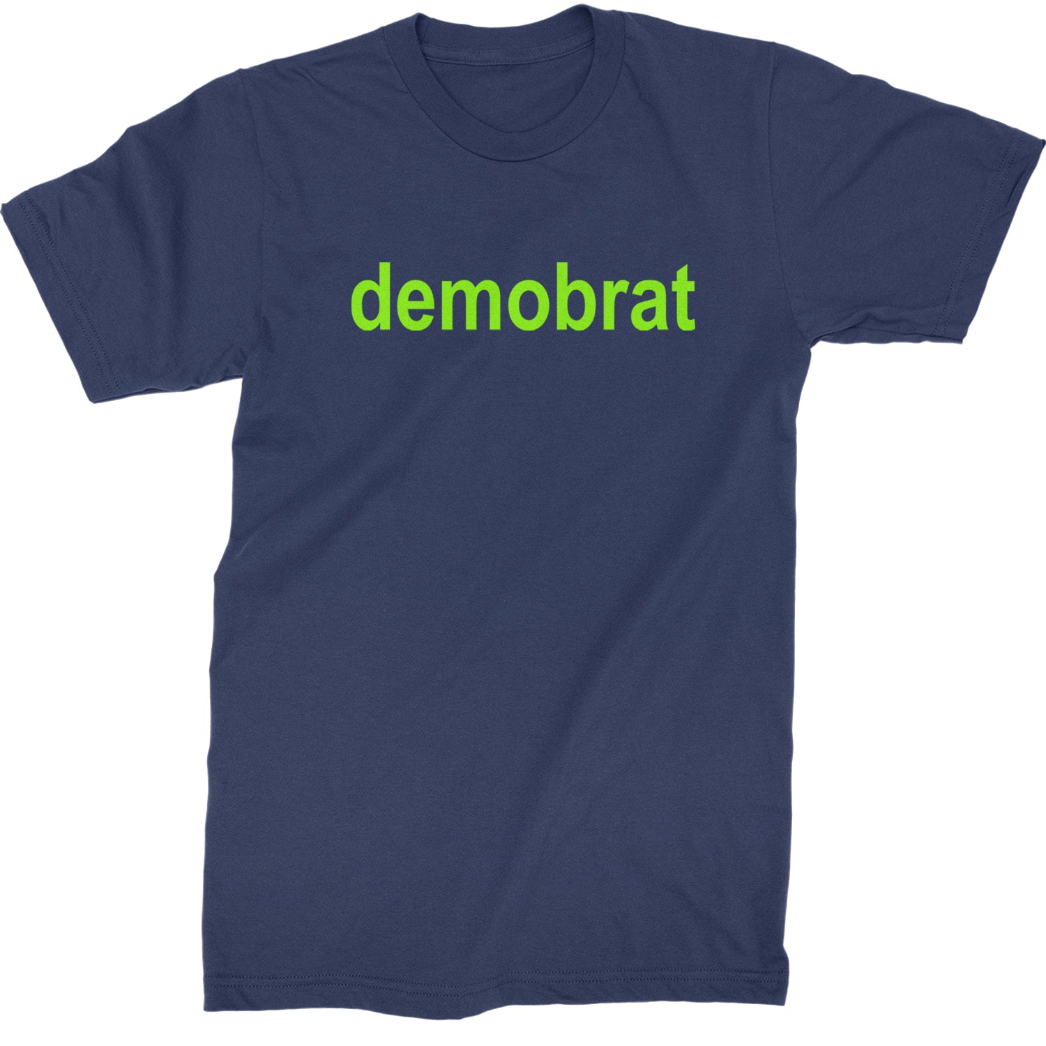 Demobrat Kamala Is Brat Vote Democrat Mens T-shirt Navy Blue