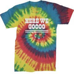 Here We Go Dem Boys Dallas Football Mens T-shirt Tie-Dye Rainbow Reactive