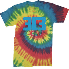 3L3 From The 313 Detroit Football Mens T-shirt Tie-Dye Rainbow Reactive