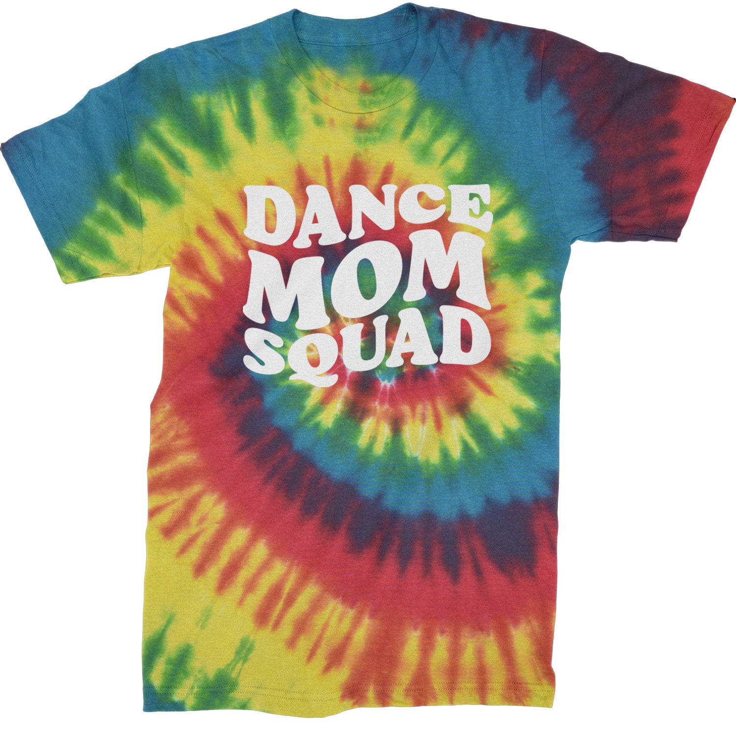 Dance Mom Squad Mens T-shirt Tie-Dye Rainbow Reactive