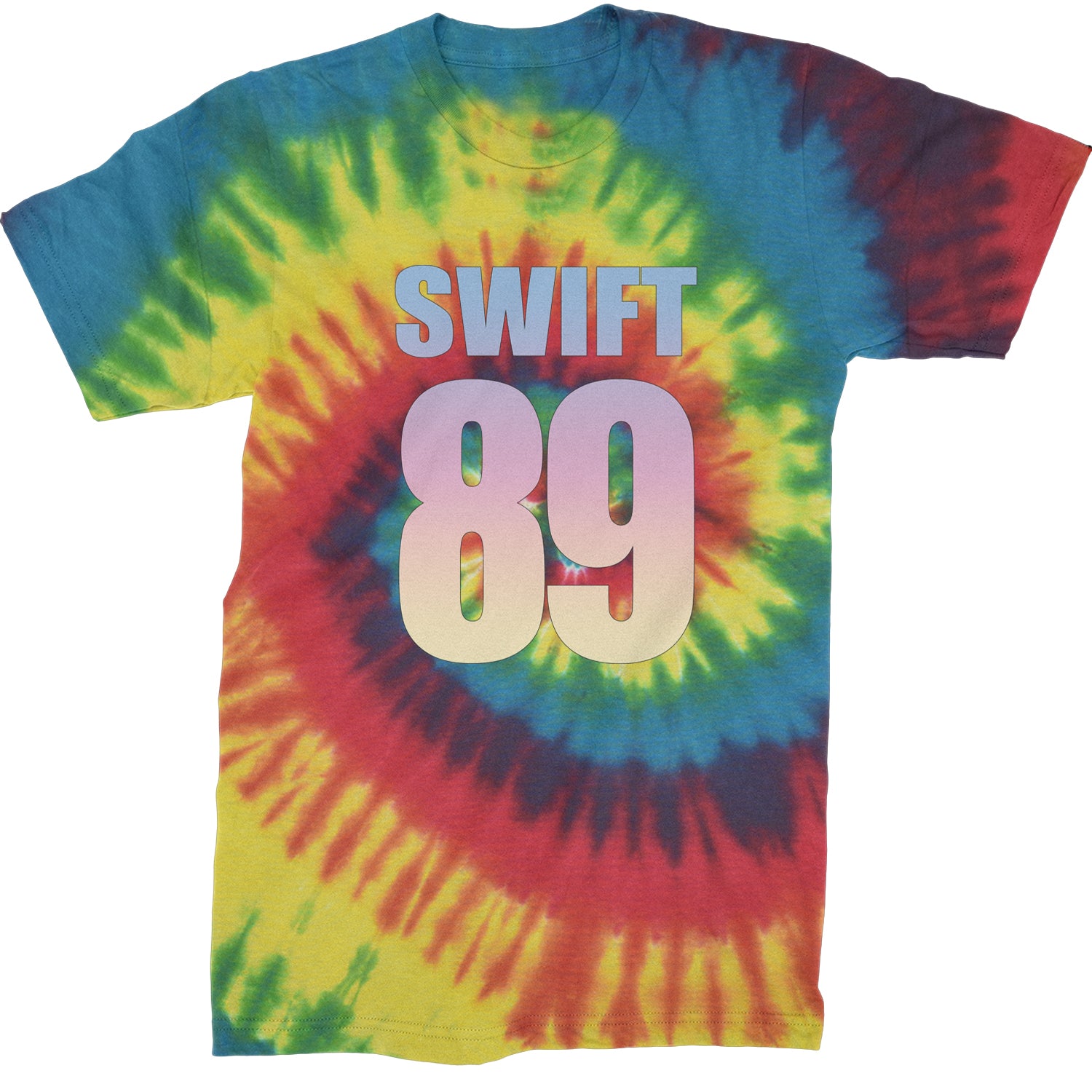 Lover Era Swift 89 Birth Year Music Fan TTPD Mens T-shirt Tie-Dye Rainbow Reactive