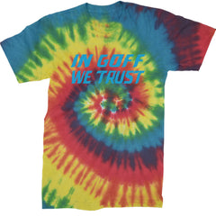 In Goff We Trust Detroit  Mens T-shirt Tie-Dye Rainbow Reactive