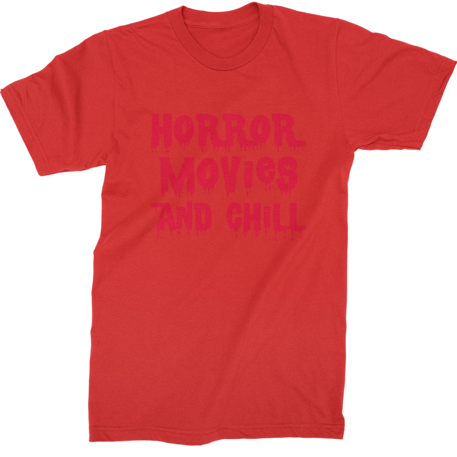 Horror Movies and Chill Mens T-shirt Red