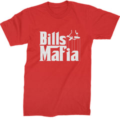 Mafia Bills Mafia Godfather Mens T-shirt Red