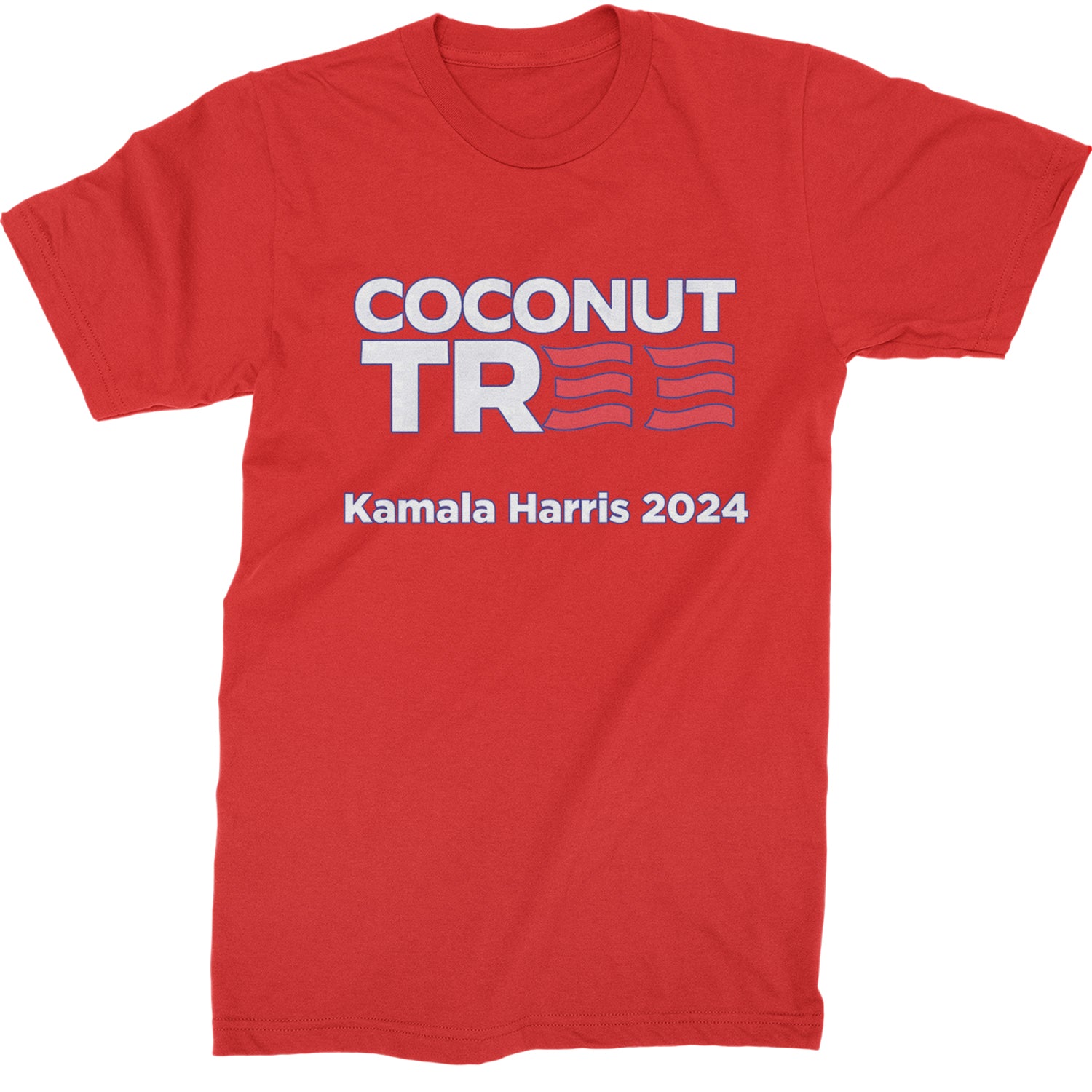 Coconut Tree - Support Kamala Harris For President 2024 Mens T-shirt Red