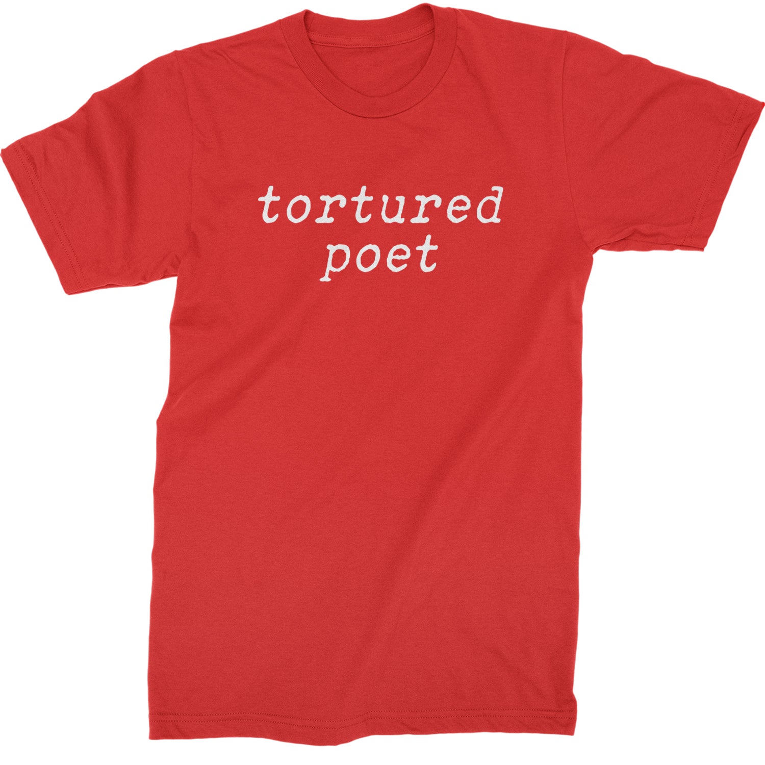 Tortured Poet Chairman Mens T-shirt Red