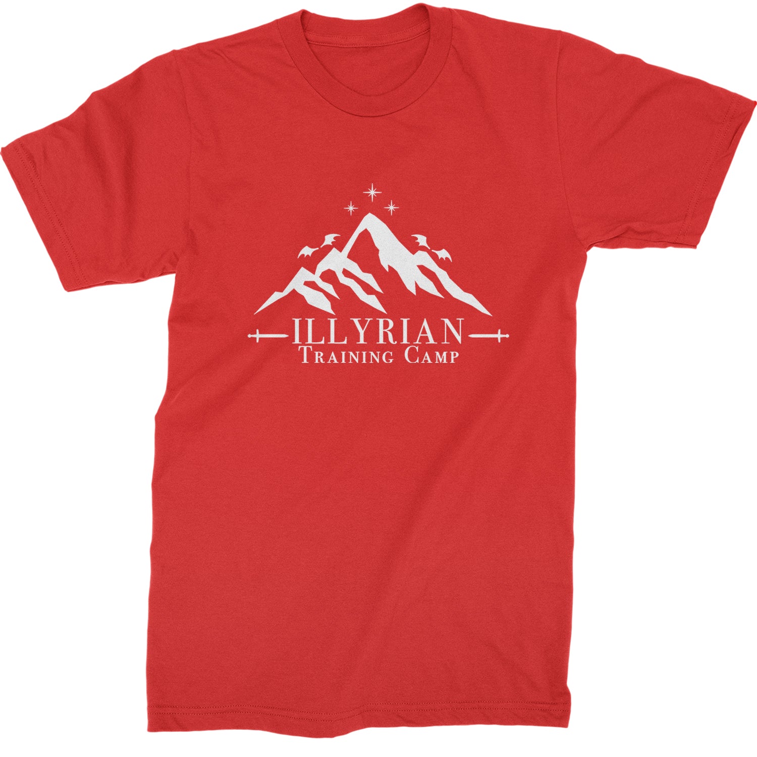 Illyrian Training Camp Night Court Mens T-shirt Red