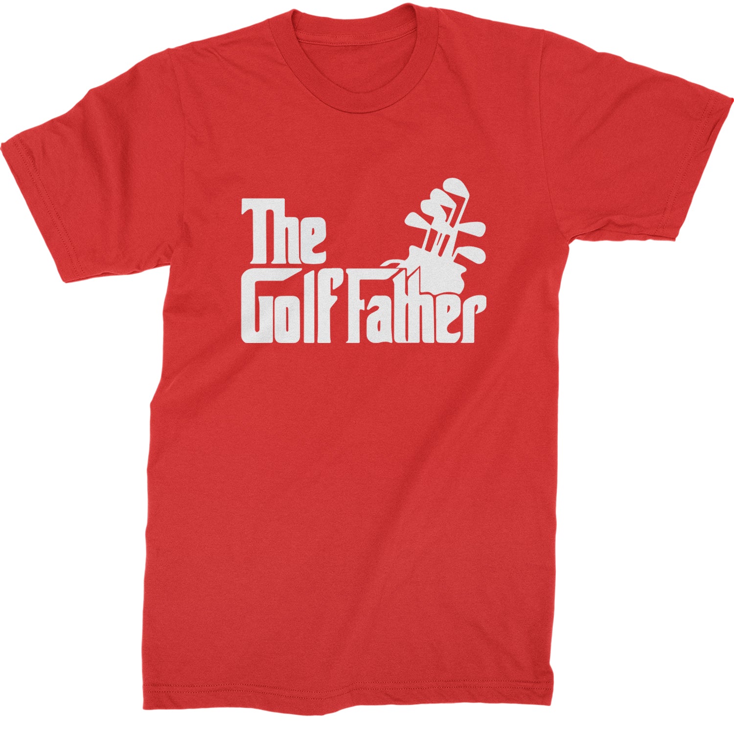 The Golf Father Golfing Dad  Mens T-shirt Red