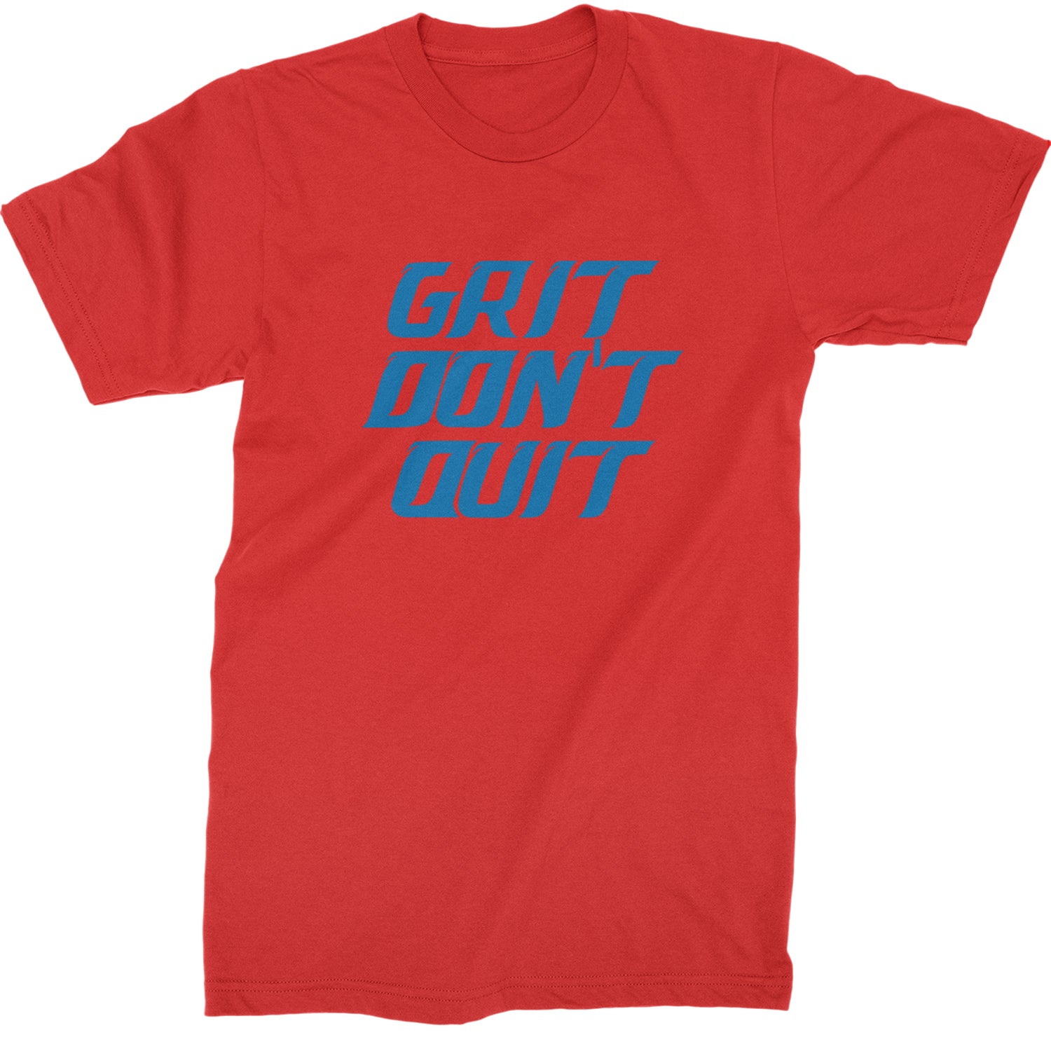 Grit Don't Quit Detroit Grit Mens T-shirt Red