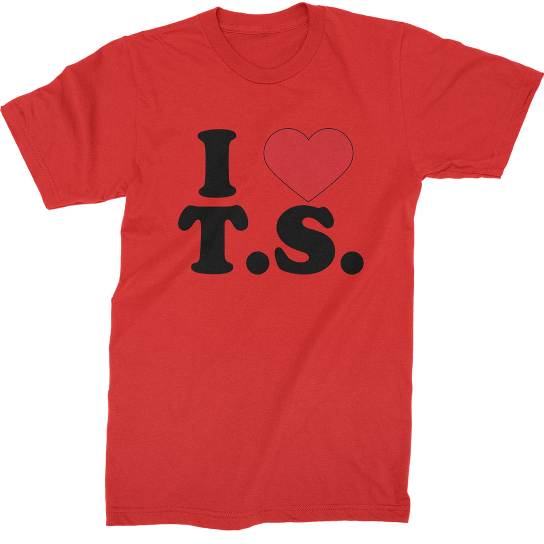 I Heart T.S. Concert Music Lover  Mens T-shirt Red