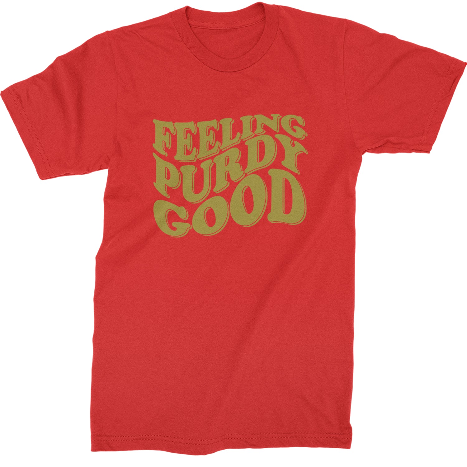 Feeling Purdy Good San Francisco Mens T-shirt Red
